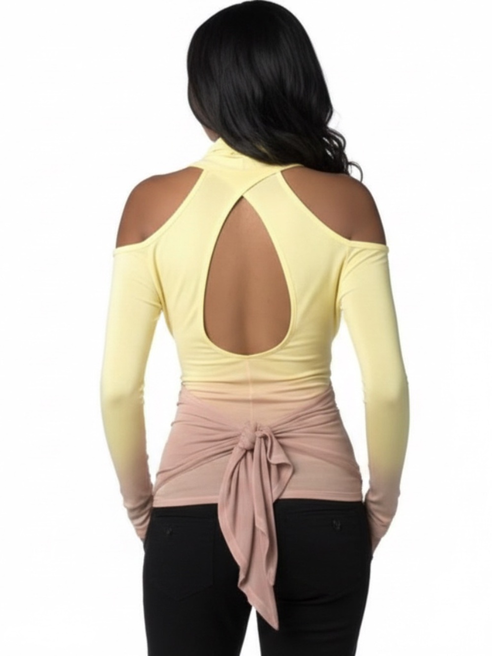 NEW Apple Bottoms MAYA Wrap CUT OUT 3 way TOP open Stretch Light sweater 2X